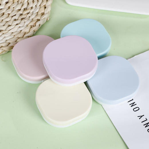 简约隐形眼镜盒便携近视美瞳伴侣盒双联盒替换收纳盒WL6661 商品图2