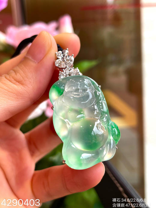 龙石种木那料佛公吊坠【4290403】具体价格微信咨询 商品图2