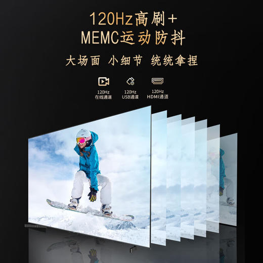 Leader海尔智家出品L85F6 85英寸小超跑智慧屏120Hz高刷游戏电视双频WiFi6护眼防蓝光3GB+64GB一触投屏 商品图1