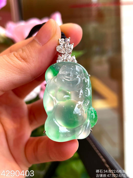龙石种木那料佛公吊坠【4290403】具体价格微信咨询 商品图3
