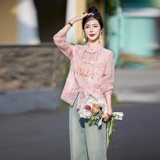 优雅时尚防晒衣，新中式清爽短外套HR-AQHUI2428 商品图6