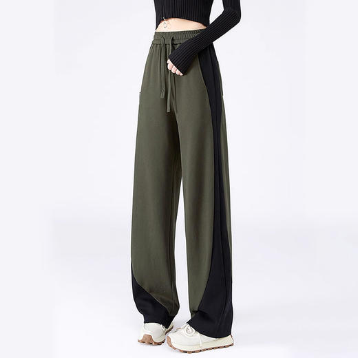 裁缝学苑AQ259拼接撞色休闲裤纸样女装新款时尚运动风宽松显瘦阔腿拼接长裤 商品图2