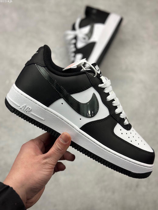 夏日特惠💰430 公司级 # NIke Air Force 1 '07 Low “白黑镜面” 空军一号 低帮 运动鞋 休闲鞋 商品图3