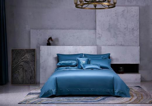 【6F】寐纯棉缎纹绣花四件套：伯恩 商品图0