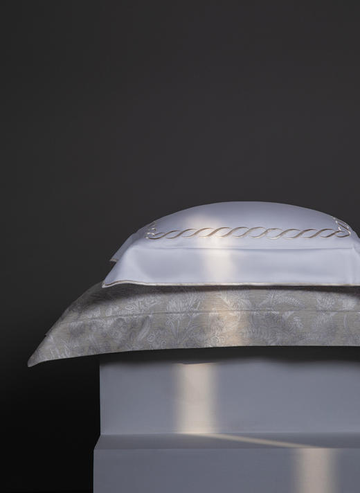 利路米家纺24年春季新款百支匹马棉色织提花四件套 卢浮花园--浅茶 商品图5