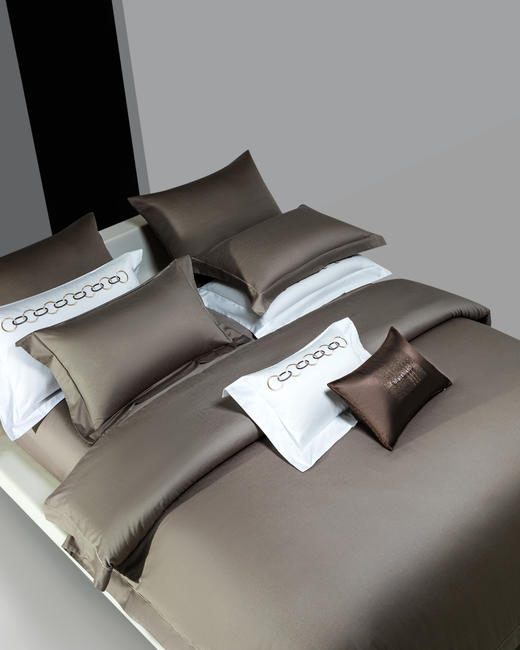 利路米家纺春季新款匹马棉四件套  星光   星夜灰 商品图3