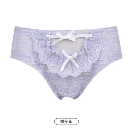都市丽人时尚系列蕾丝网布内裤女锦泳女士内裤低腰三角内裤LK43A5 商品图11