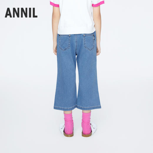 女童甜酷微喇牛仔七分裤裤子夏季新款安奈儿童装实体店同款AG426633 商品图2