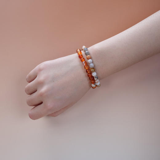 北京仓｜Alexander Lynggaard-Carnelian-红玉髓 手链（6mm）［丹麦设计师］ 商品图1