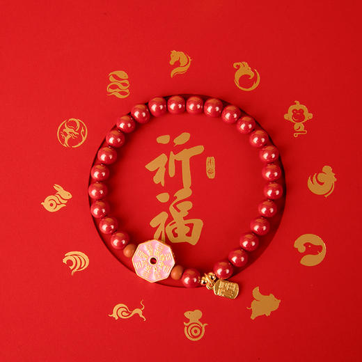 吉祥安康六字真言朱砂手串 商品图3