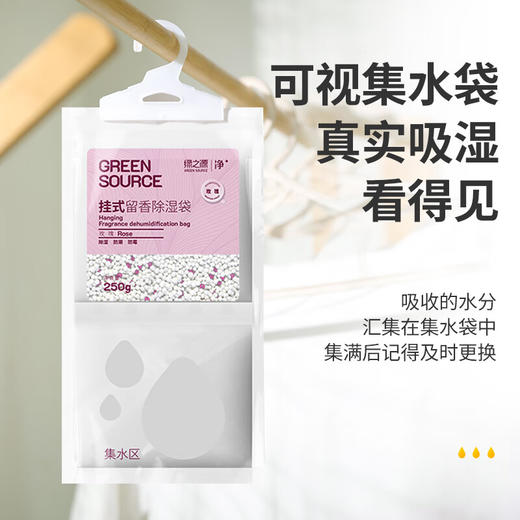 绿之源除湿袋剂可挂式衣柜除湿吸湿吸潮宿舍房间防潮袋玫瑰香型 商品图4
