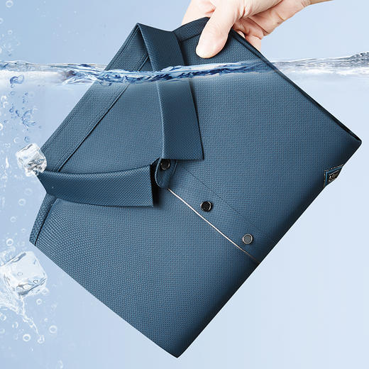 【冰丝高弹】【新款DWN】大依优型大码短袖Polo衫翻领加肥加大男装大号大码上衣男士休闲半袖夏季 商品图2