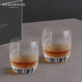 WEDGWOOD威基伍德王薇薇VeraWang晶钻平底酒杯2件套水晶玻璃杯威士忌杯 VeraWang晶钻平底酒杯2件套