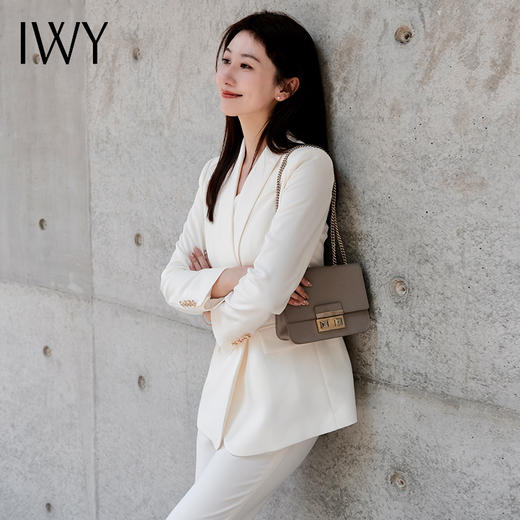 IWY/白色西装套装女新款休闲宽松西装外套医美上班正式场合工作服C14219+P34219 商品图7