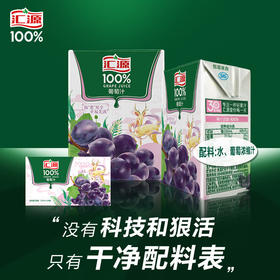 汇源果汁 100%葡萄汁  200ml*24盒