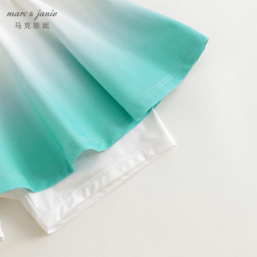 【凉感防晒】马克珍妮女童渐变运动短裙半身裙儿童裙子夏装240332 商品图4