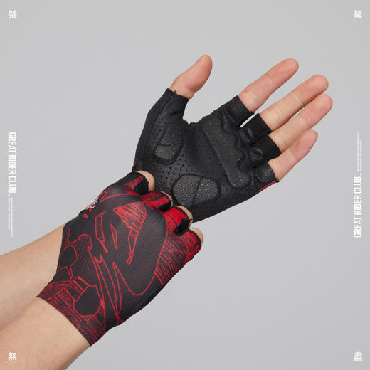 GRC桀骜无尽城市系列春夏缓震半指手套 商品图4