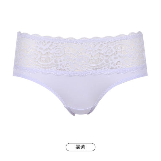 都市丽人时尚系列蕾丝网布内裤女蕾丝女士内裤低腰三角内裤LK43E3 商品图13