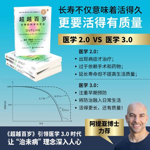 超越百岁：长寿的科学与艺术这是一本关系我们每个人的书：吃、睡、动、思，怎样做才是Z好的，亚马逊霸榜36周纽约时报畅销书榜首 星期日泰晤士报畅销书 企鹅兰登集团说它是他们历史上做过的ZUI伟大的书之一 商品图3