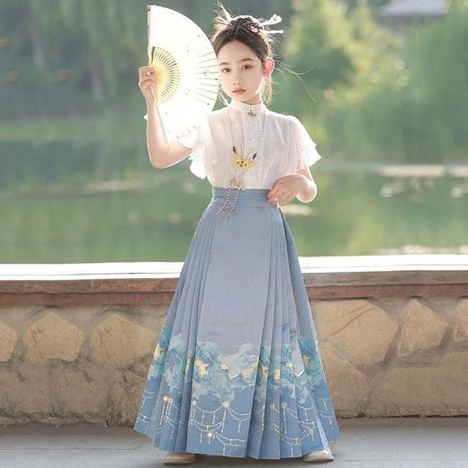 女童马面裙套装-翠菏裙 商品图0