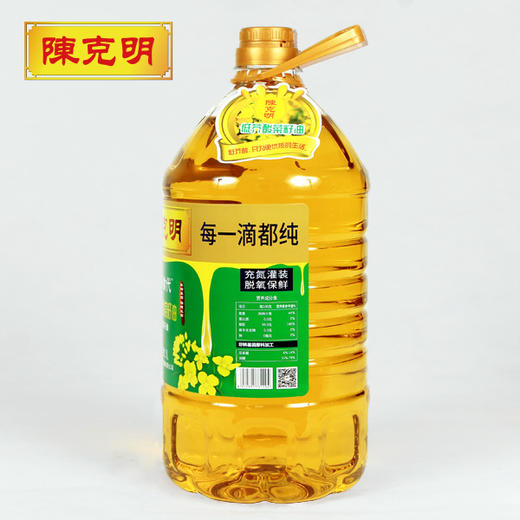 陈克明低芥酸菜籽油 洞庭湖区原料 一级压榨 清淡原香 商品图6