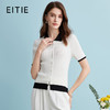 EITIE爱特爱夏季新款时尚气质通勤撞色翻领针织上衣B2401304 商品缩略图1