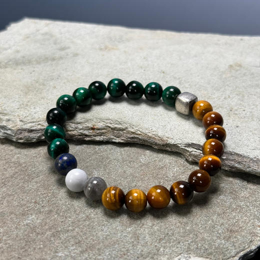 订购8周到｜Alexander Lynggaard-Rio De Janeiro-里约热内卢 虎眼石 青金石 手链（8mm）［丹麦设计师］ 商品图5