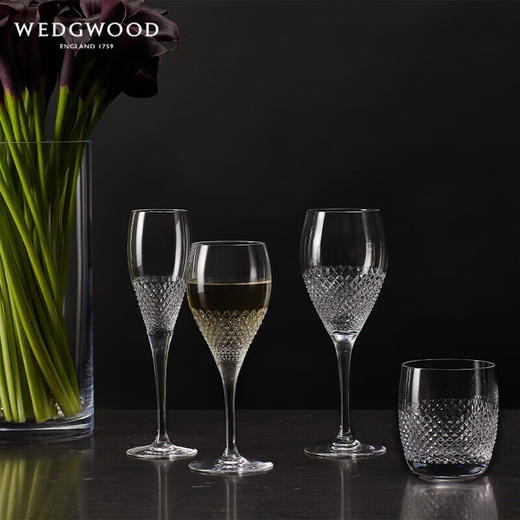 WEDGWOOD威基伍德王薇薇VeraWang晶钻平底酒杯2件套水晶玻璃杯威士忌杯 VeraWang晶钻平底酒杯2件套 商品图3