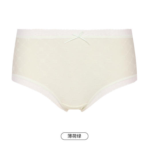 都市丽人基础系列舒肤棉内裤女棉提花纯棉女士内裤中腰平角内裤LK45A9 商品图9