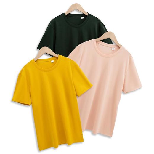 2024高端190g高支双面液氨丝光棉t恤男匹马棉圆领白小T短袖t恤男 商品图4