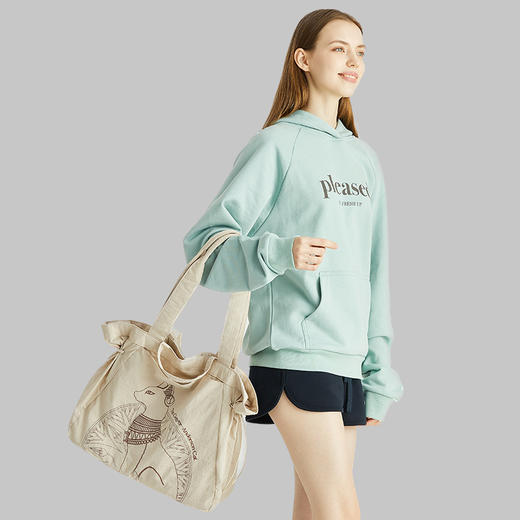 大英博物馆 盖亚安德森猫系列 大容量 运动健身包 收纳单肩包 休闲百搭 时尚出行 商品图2