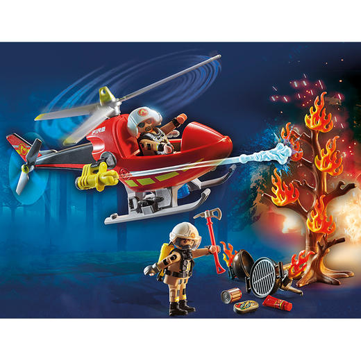 德国 Playmobil摩比世界 消防直升机 -PM71195 商品图3