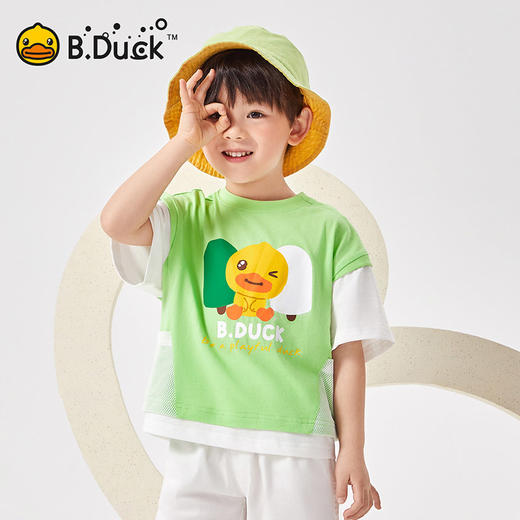 B.Duck小黄鸭童装夏季短袖T恤90-130 BF2501083 商品图2