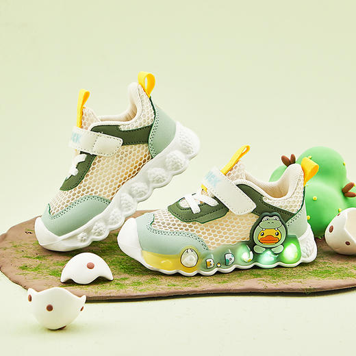 B.Duck小黄鸭童鞋夏季运动鞋灯鞋23-30 B1583957 商品图2