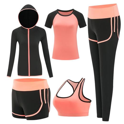 TZF-春夏跑步运动套装女户外晨跑服健身房专业速干小个子瑜伽服初学者 商品图8
