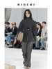 HIDEMI极简立裁设计感弧形肩袖腰带式宽松西装 商品缩略图0