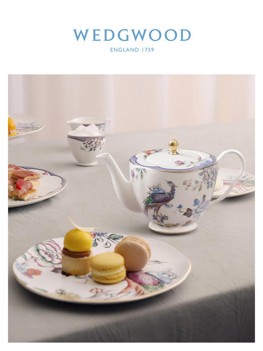 【WEDGWOOD】幸运彩雀单人茶壶糖碗奶盅小雀幸骨瓷泡红茶 商品图1