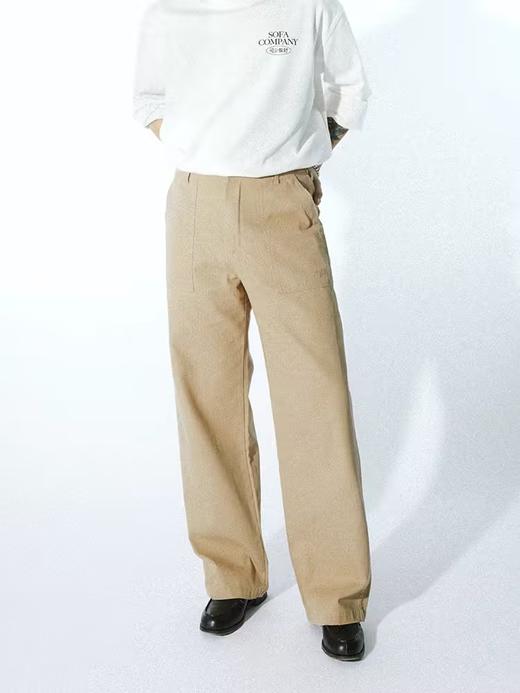 SUPERTOFU(SPTF) /RC-SS24-P053/磨损做旧 人字纹 OG107面包裤 工装长裤 商品图0