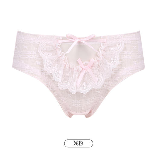 都市丽人时尚系列蕾丝网布内裤女锦泳女士内裤低腰三角内裤LK43A5 商品图10