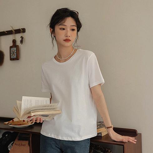 KAISER凯撒高端轻奢液氨T恤久穿不变形透气十足百搭修身T恤情侣款 商品图5