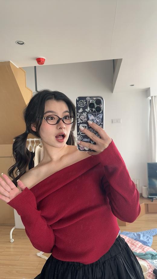 M家知识分子椭圆板材眼镜框平光镜（不防蓝光） 商品图6