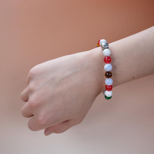北京仓｜Alexander Lynggaard-Copenhagen-哥本哈根 白松石 红玉 玛瑙 手链（8mm）［丹麦设计师］ 商品图1