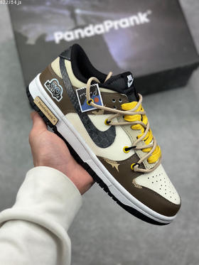 夏日特惠💰470 Nike Dunk Low 绑带定制 米棕黄
此款设计灵感来源于轻定制