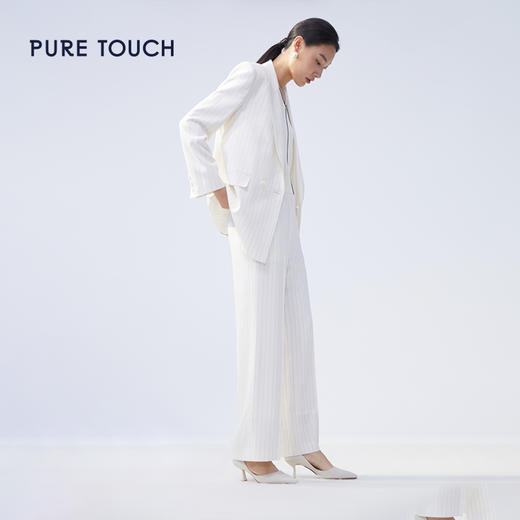 pure touch条纹西裤醋酯纤维1368241028 商品图4