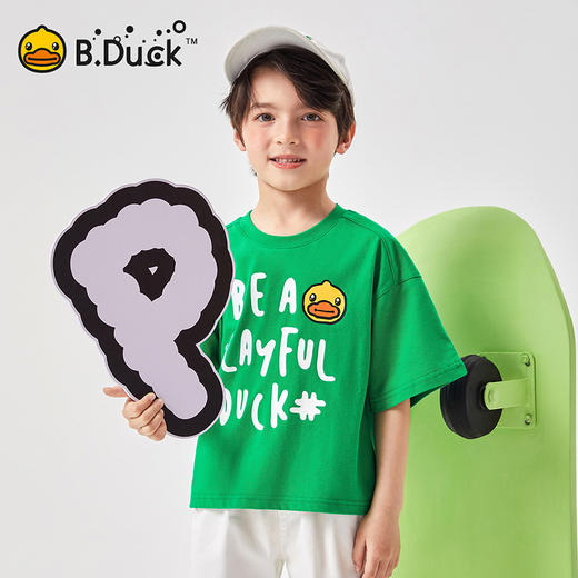 B.Duck小黄鸭童装夏季短袖T恤105-150 BF2501008 商品图3