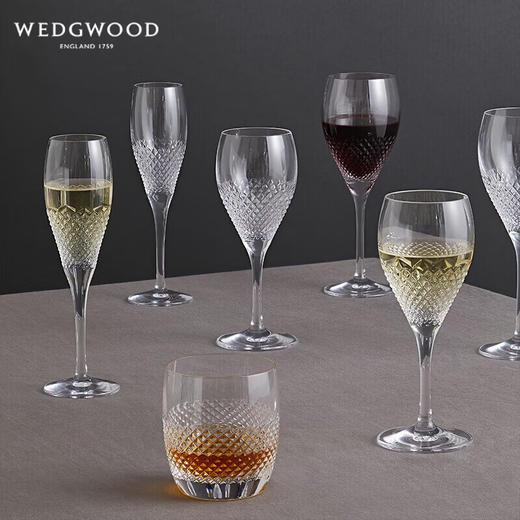 WEDGWOOD威基伍德王薇薇VeraWang晶钻平底酒杯2件套水晶玻璃杯威士忌杯 VeraWang晶钻平底酒杯2件套 商品图4