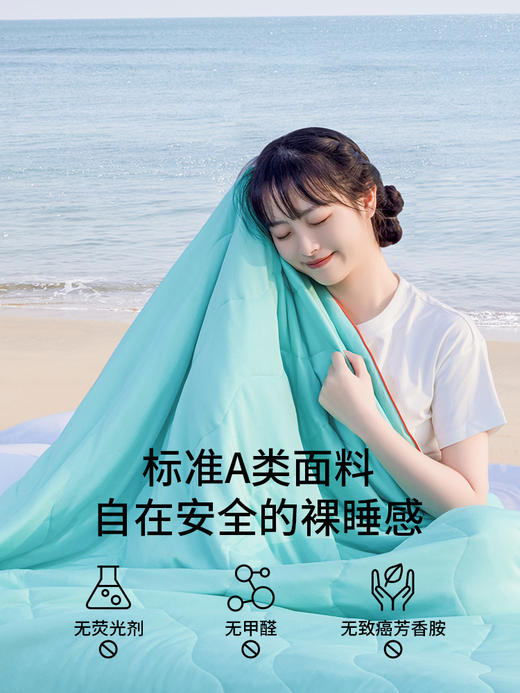 佳丽斯冰淇淋夏凉被A类可机洗冰丝夏被空调被薄被子被芯夏季凉被 商品图1