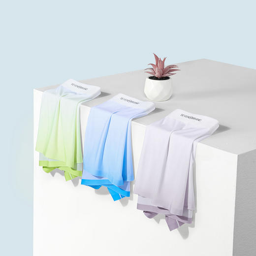 【单条装】柒牌冰丝渐变5A抗菌无痕无感超薄男士平角内裤时尚舒适	126F70160 商品图4