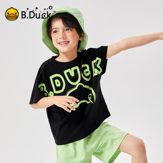 B.Duck小黄鸭童装夏季短袖T恤105-150 BF2501006 商品图2