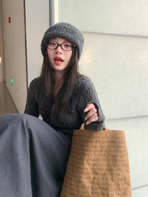 M家知识分子椭圆板材眼镜框平光镜（不防蓝光） 商品图3